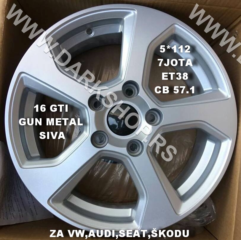 16 ALUFELNE /5X112/7 JOTA/ET38 /CB 57,1 ZA AUDI,VW,SEAT,SKODU